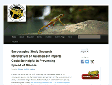 Tablet Screenshot of amphibianrescue.org
